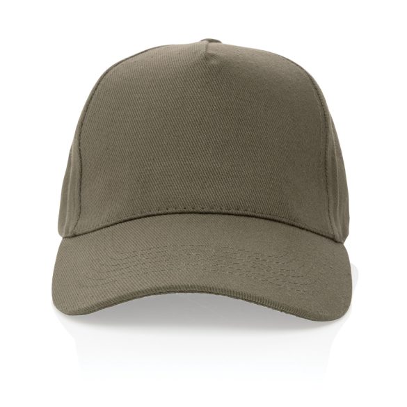 Impact 5panel 280gr Recycled cotton cap with AWARE™ tracer, green