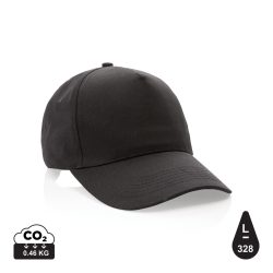   Impact 5 panel 190gr Recycled cotton cap with AWARE™ tracer,