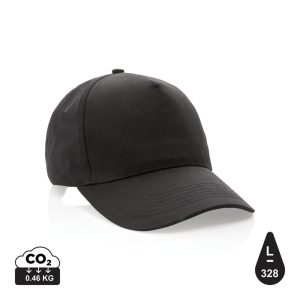 Impact 5 panel 190gr Recycled cotton cap with AWARE™ tracer,