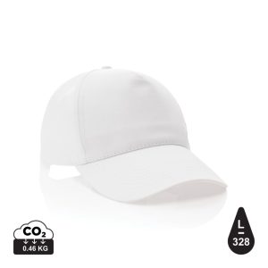 Impact 5 panel 190gr Recycled cotton cap with AWARE™ tracer,