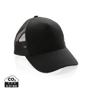  Impact AWARE™ Brushed rcotton 5 panel trucker cap 190gr, black