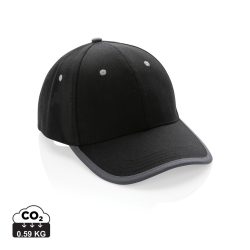   Impact AWARE™ Brushed rcotton 6 panel contrast cap 280gr, black