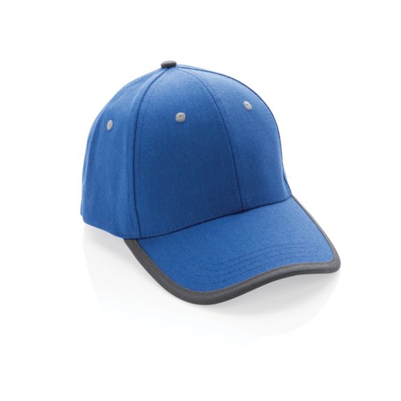 Impact AWARE™ Brushed rcotton 6 panel contrast cap 280gr, bl