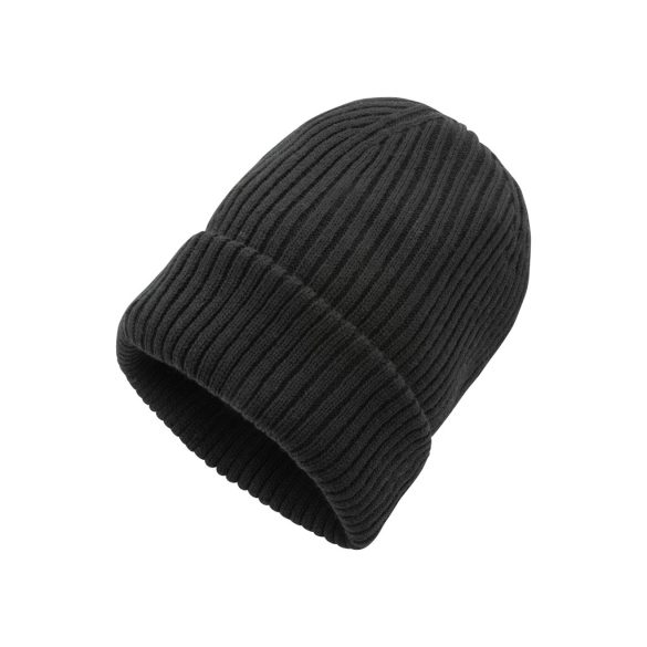 Impact AWARE™  Polylana® double knitted beanie, black
