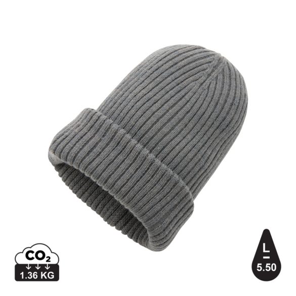 Impact AWARE™  Polylana® double knitted beanie, anthracite