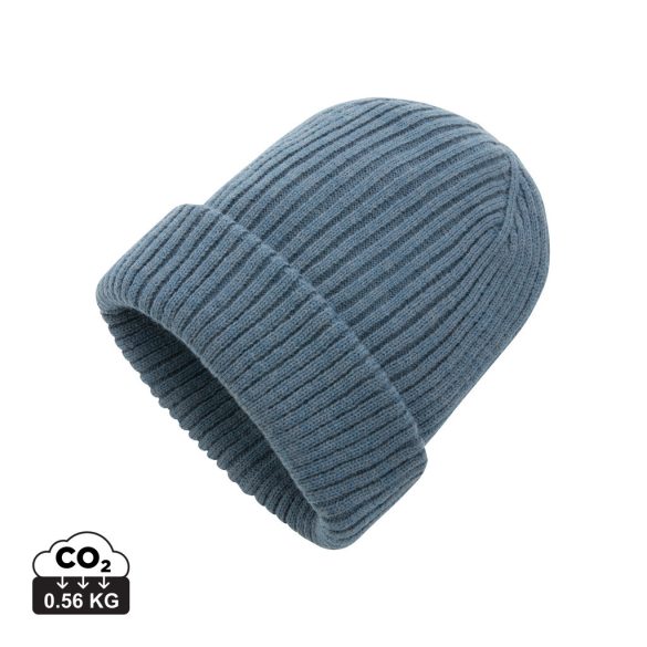 Impact AWARE™  Polylana® double knitted beanie, blue
