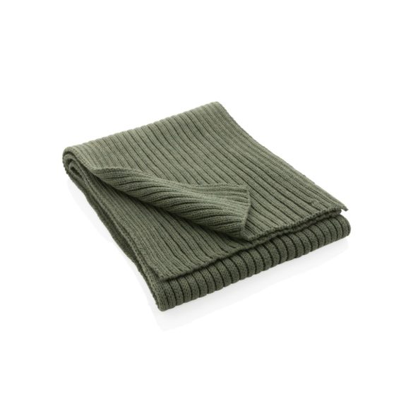 Impact AWARE™ Polylana® knitted scarf 180 x 25cm, green