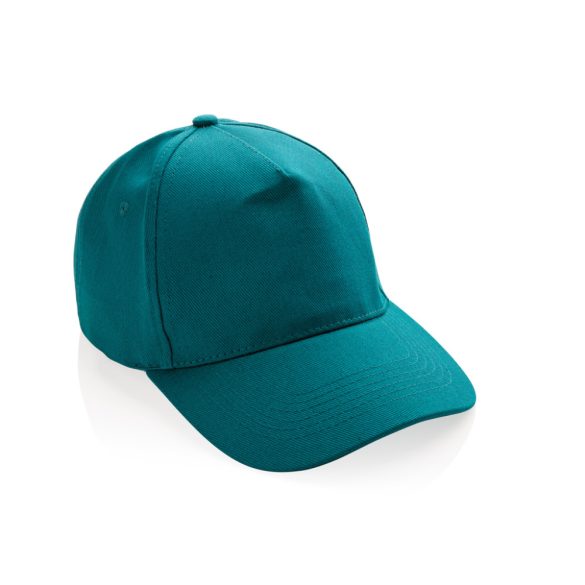 Impact 5panel 280gr Recycled cotton cap with AWARE™ tracer, verdigris
