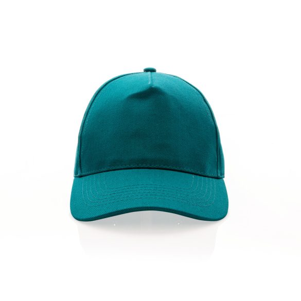 Impact 5panel 280gr Recycled cotton cap with AWARE™ tracer, verdigris