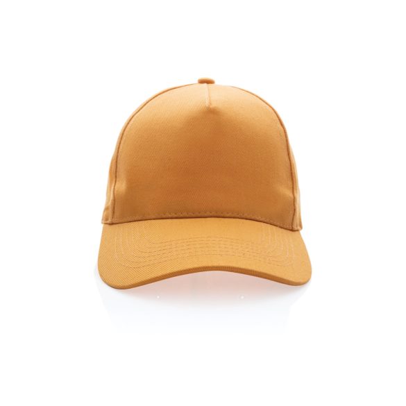 Impact 5panel 280gr Recycled cotton cap with AWARE™ tracer, orange