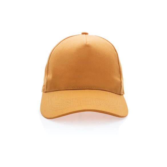 Impact 5panel 280gr Recycled cotton cap with AWARE™ tracer, sundial orange