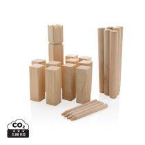 Wooden kubb set, brown