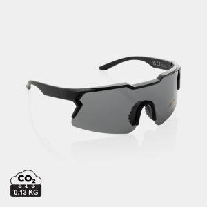 SproShield RCS plastic activity glasses with polarized lens, black