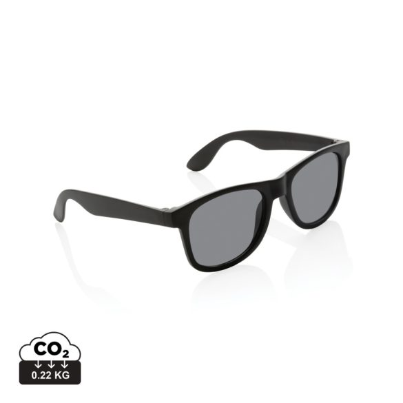 GRS recycled PP plastic sunglasses, black