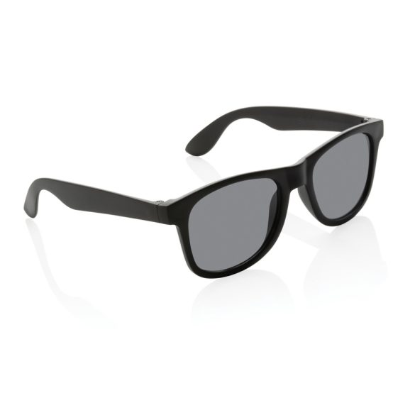 GRS recycled PP plastic sunglasses, black