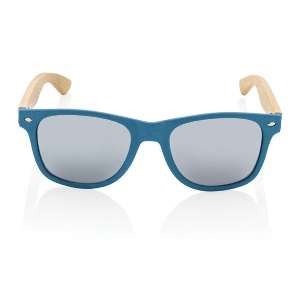FSC® Bamboo and RCS recycled plastic sunglasses, blue