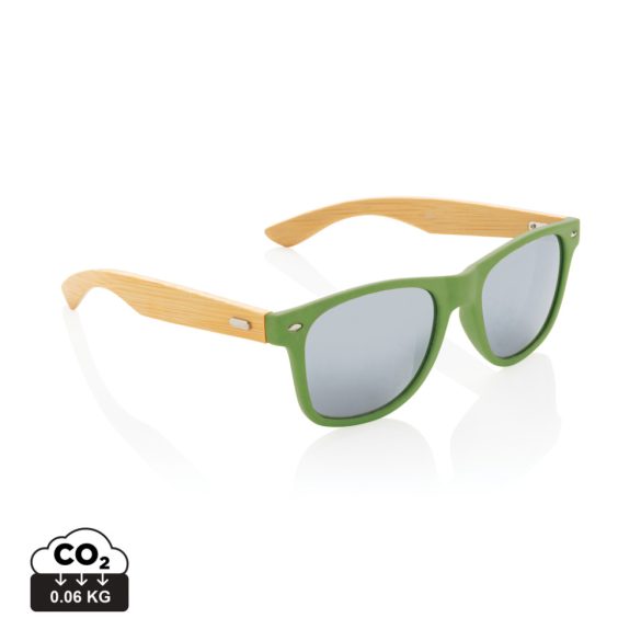FSC® Bamboo and RCS recycled plastic sunglasses, green
