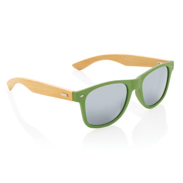 FSC® Bamboo and RCS recycled plastic sunglasses, green