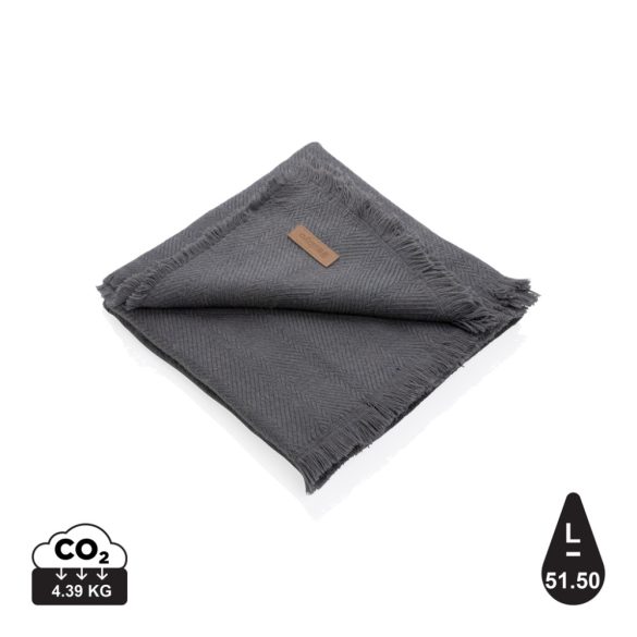 Ukiyo Aware™ Polylana® woven blanket 130x150cm, grey