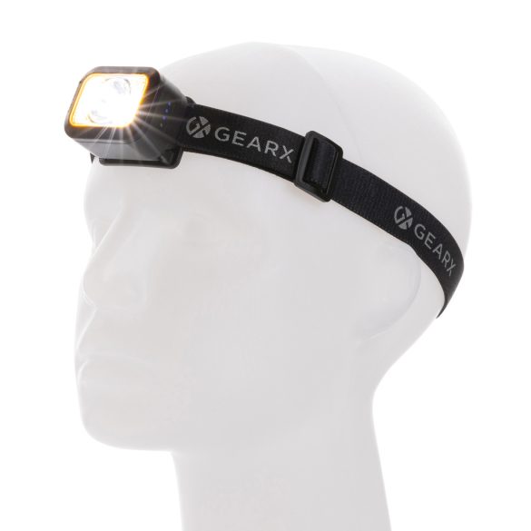 Gear X RCS rPlastic heavy duty head torch, black