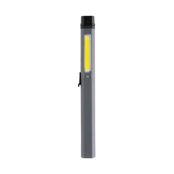 Gear X RCS recycled plastic USB rechargeable pen light, grey