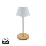   Pure Glow RCS usb-rechargeable recycled plastic table lamp, white
