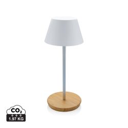   Pure Glow RCS usb-rechargeable recycled plastic table lamp, white
