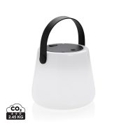   SolarGlow RCS recycled ABS USB-rechargeable outdoor light, white
