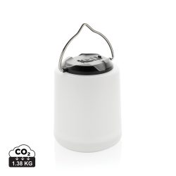   Limio RCS recycled plastic portable re-chargeable table lamp, white