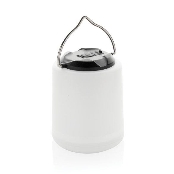 Limio RCS recycled plastic portable re-chargeable table lamp, white