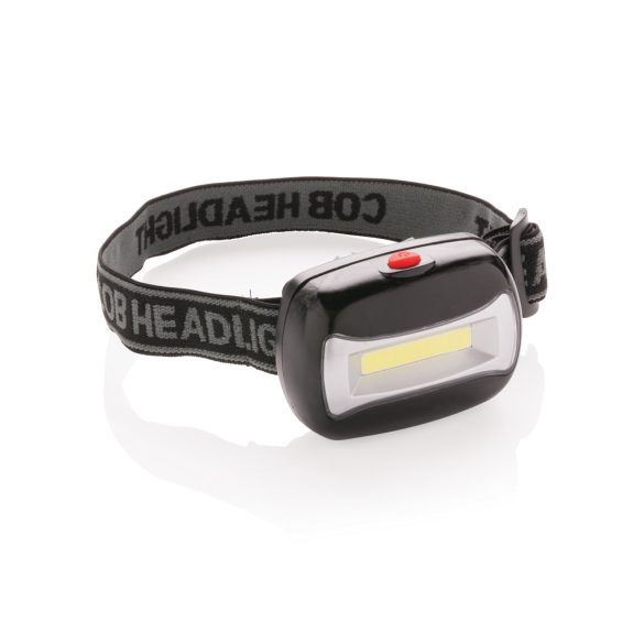 COB head torch, black