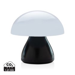   Luming RCS recycled plastic USB re-chargeable table lamp, black