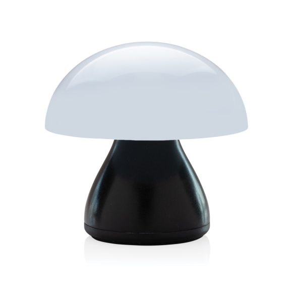 Luming RCS recycled plastic USB re-chargeable table lamp, black