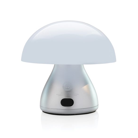 Luming RCS recycled plastic USB re-chargeable table lamp, grey