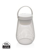   Aurora RCS recycled plastic USB re-chargeable table lamp, grey