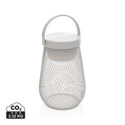   Aurora RCS recycled plastic USB re-chargeable table lamp, grey
