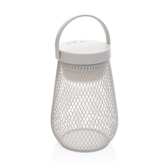 Aurora RCS recycled plastic USB re-chargeable table lamp, grey