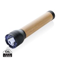   Lucid 5W RCS certified recycled plastic & bamboo torch, black