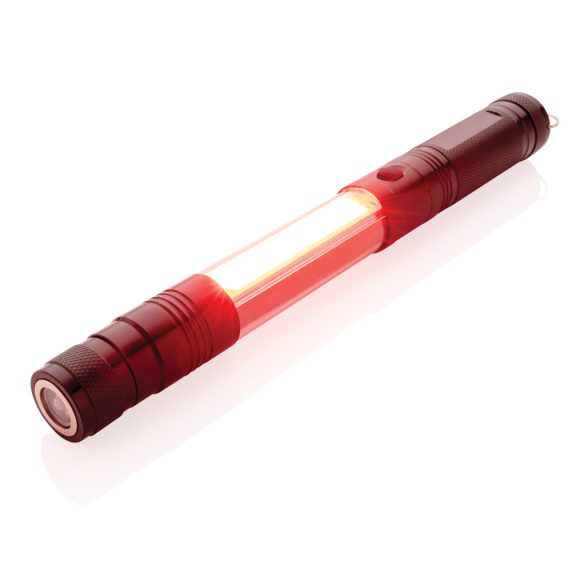 Large telescopic light with COB, black