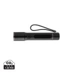 Gear X RCS recycled aluminium USB-rechargeable torch, black