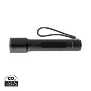   Gear X RCS recycled aluminium USB-rechargeable torch large, black