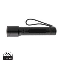   Gear X RCS recycled aluminium USB-rechargeable torch large, black