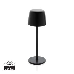   Zenic RCS recycled plastic USB re-chargable table lamp, black