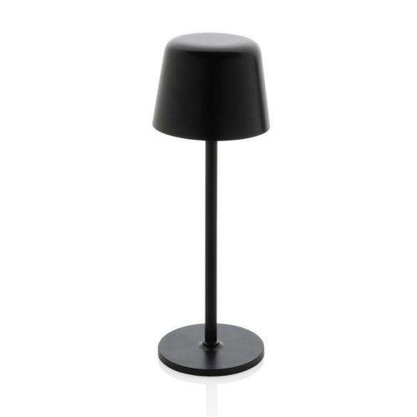 Zenic RCS recycled plastic USB re-chargable table lamp, black