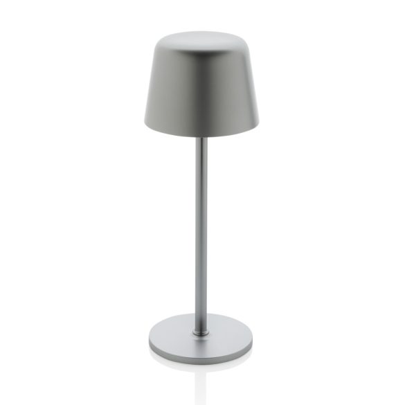 Zenic RCS recycled plastic USB re-chargable table lamp, silver