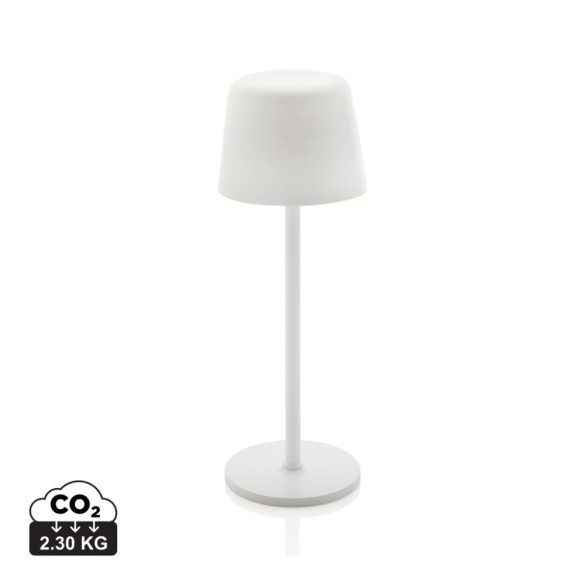 Zenic RCS recycled plastic USB re-chargable table lamp, white