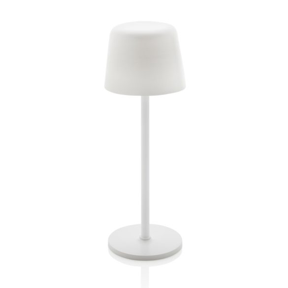 Zenic RCS recycled plastic USB re-chargable table lamp, white