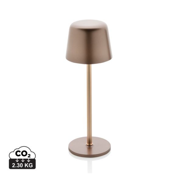 Zenic RCS recycled plastic USB re-chargable table lamp, bronze