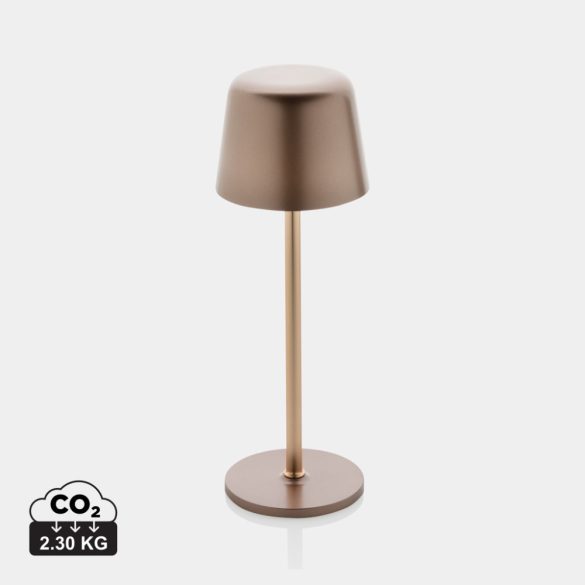 Zenic RCS recycled plastic USB re-chargable table lamp, bronze