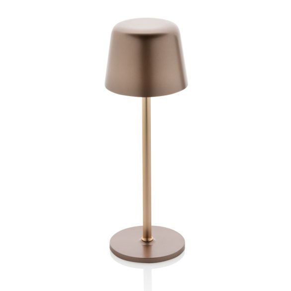 Zenic RCS recycled plastic USB re-chargable table lamp, bronze